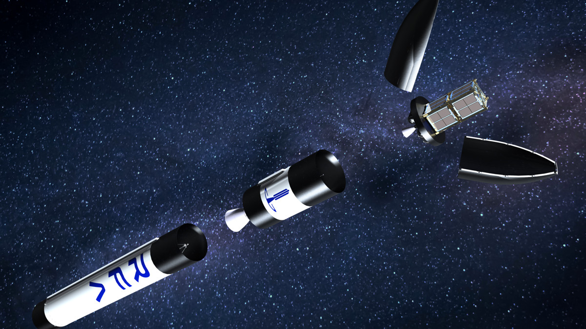 3D render of all stages seperated of RFA ONE